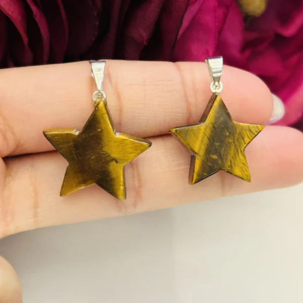 dije estrella piedra energetica
