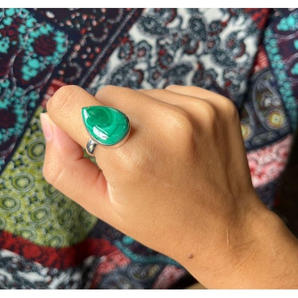 anillo baño plata ojo de tigre premium