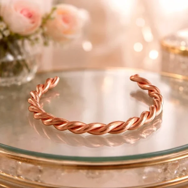 pulsera cobre trenzada
