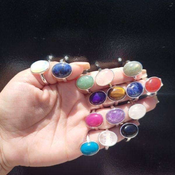 anillo oval chico