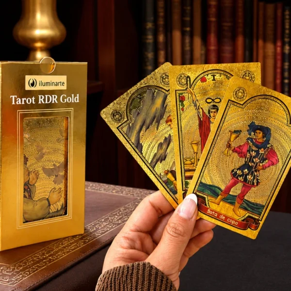 ilumin tarot rider 78 cartas gold