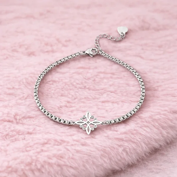 pulsera acero nudo